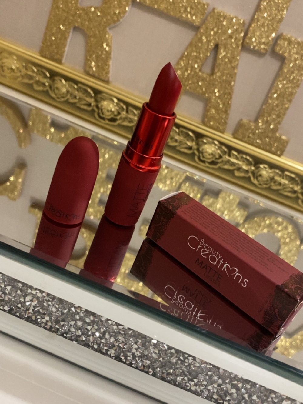 Beauty Creations Matte Lipstick - Ruby Red #4